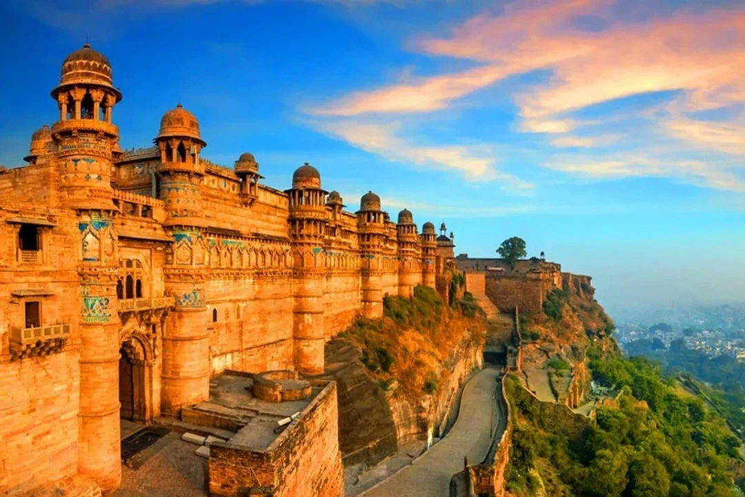 Gwalior Fort overlooking the city