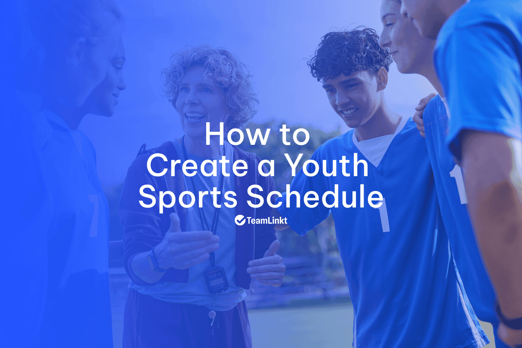 Coach talking to her players about creating schedules.