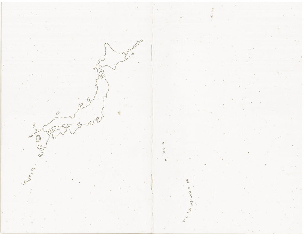 black and white map of islands