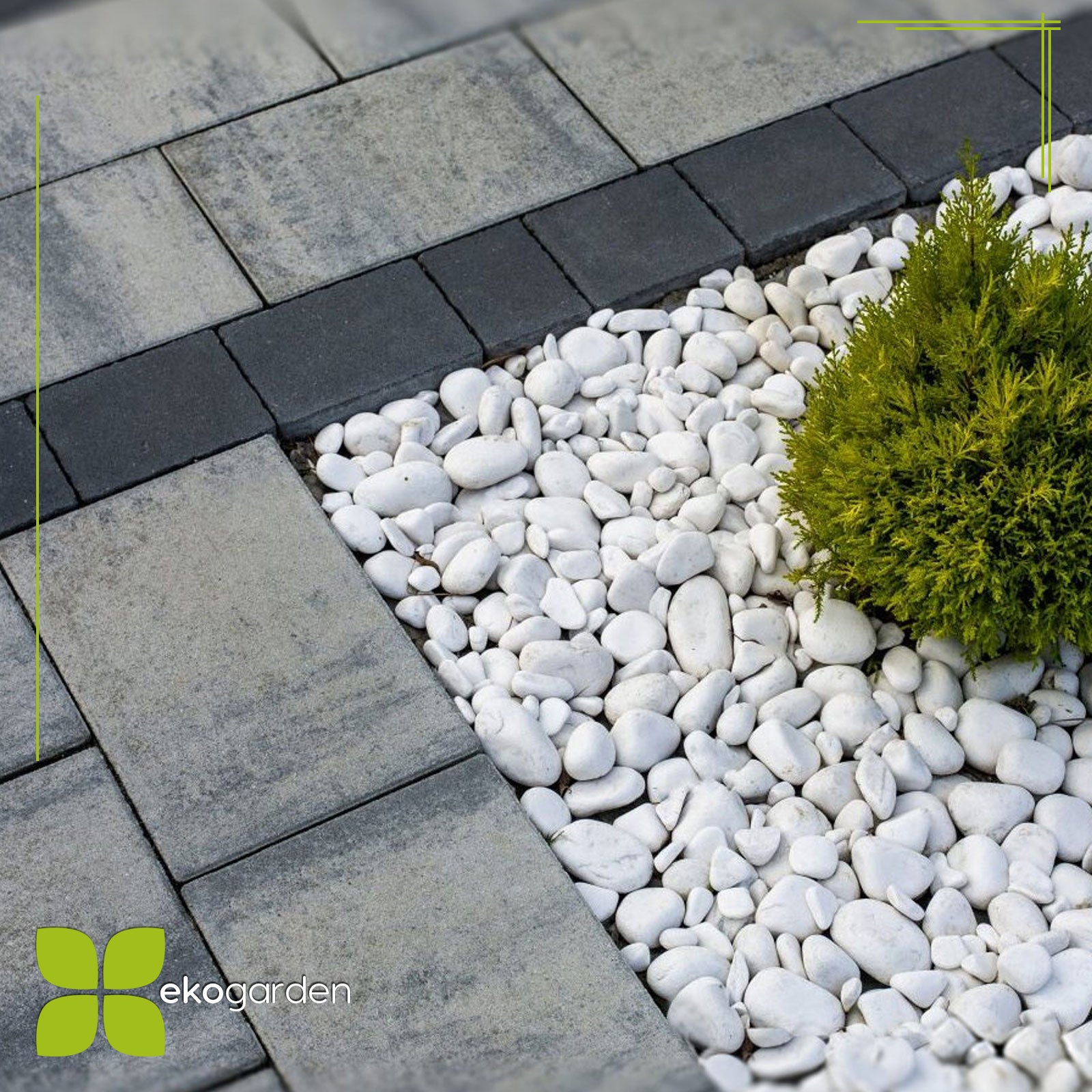 Marmorkies "Carrara" Weiß Zierkies Snow Balls