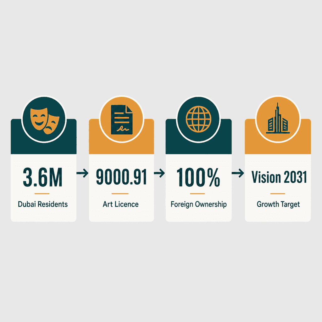 Infographic: Live Theatrical Show Production Business License in Dubai