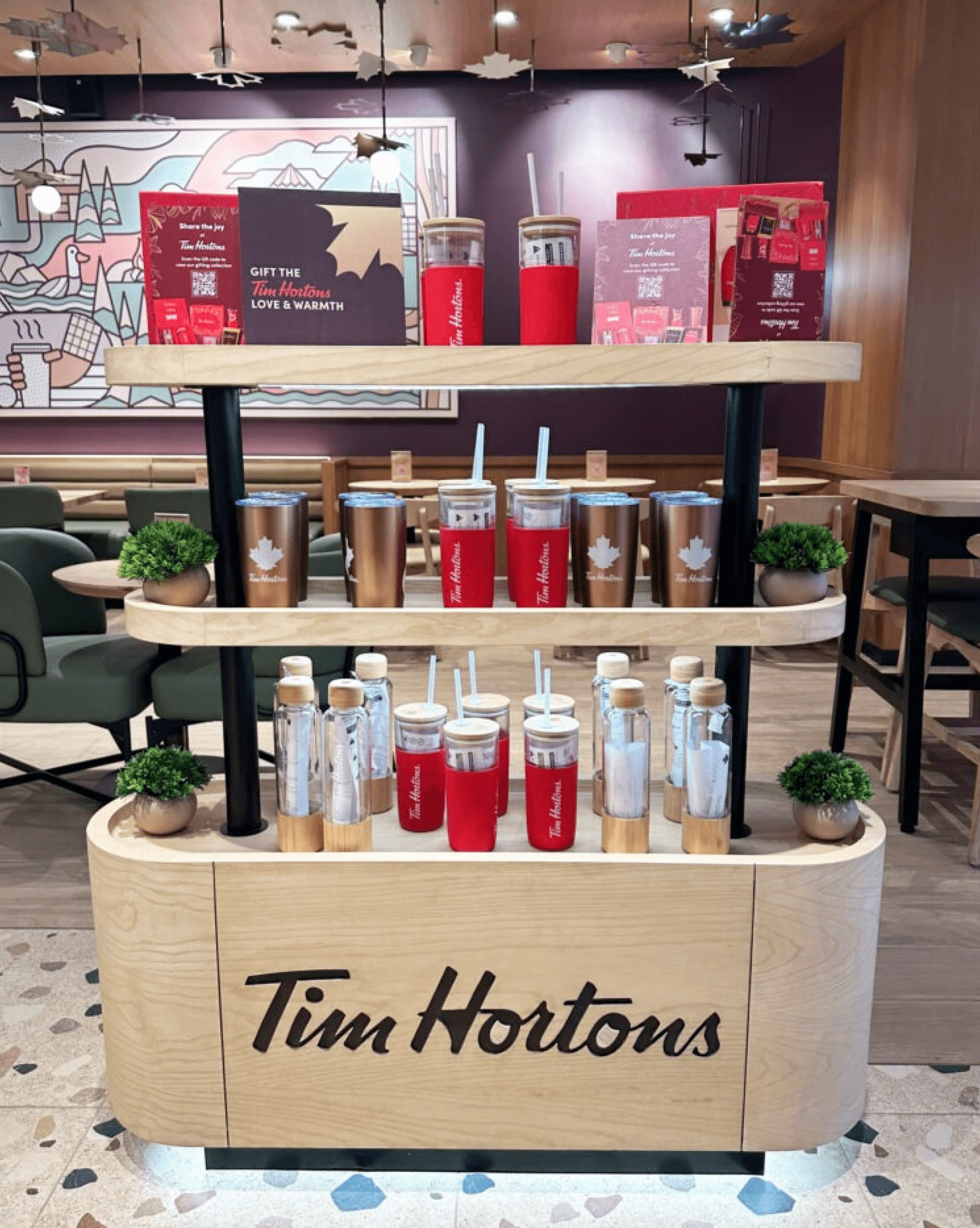 brand elements displayed for tim horton