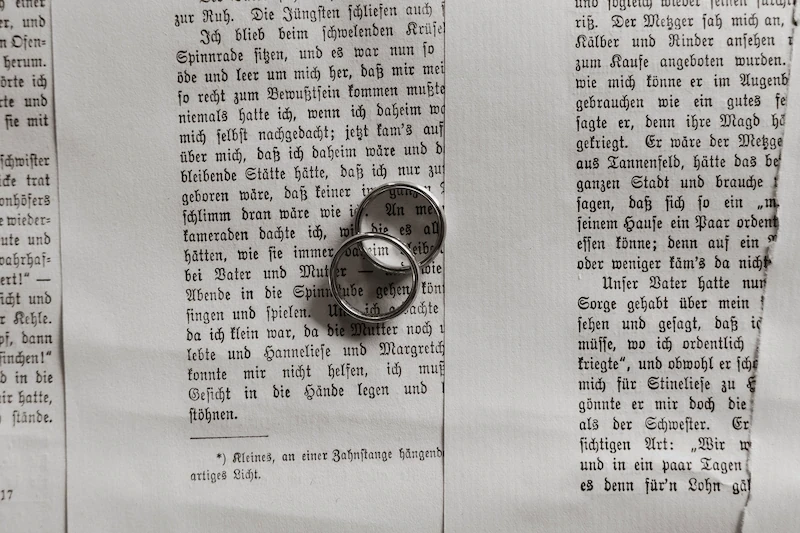 Wedding ring detail Tuscany Fine Art Wedding Photography