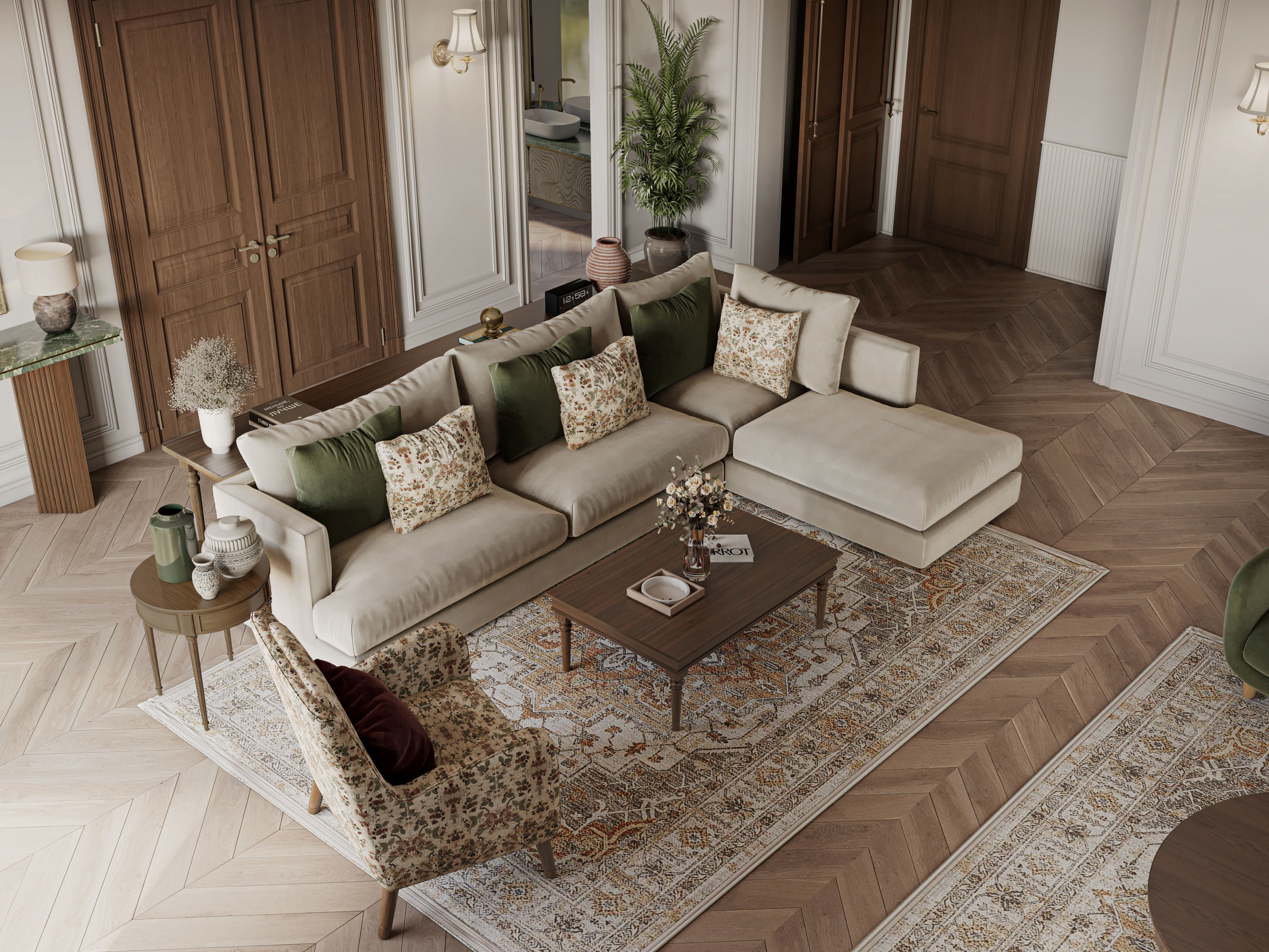 Project showcase image featuring a modern, refined interior.