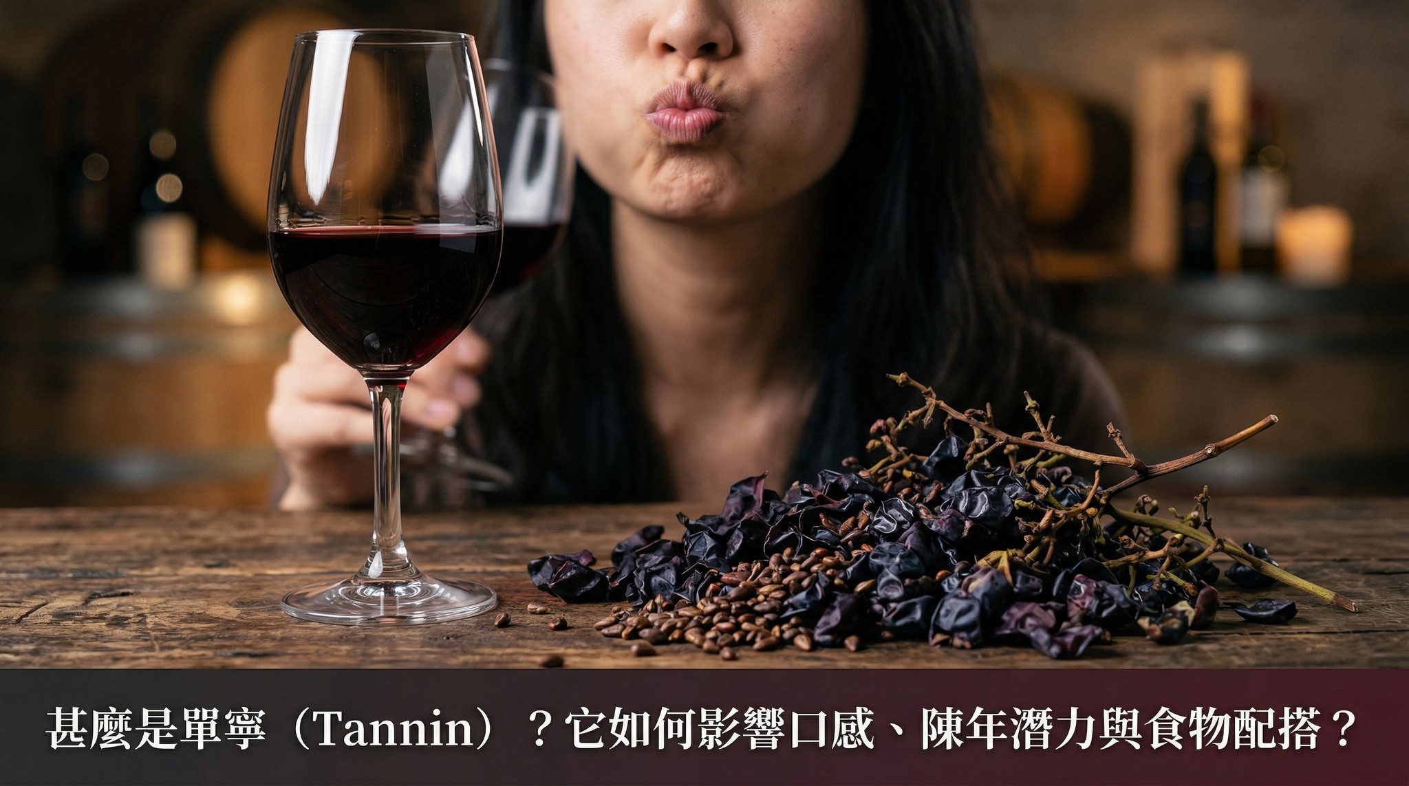 甚麼是單寧（Tannin）？它如何影響口感、陳年潛力與食物配搭？全方位科學解碼