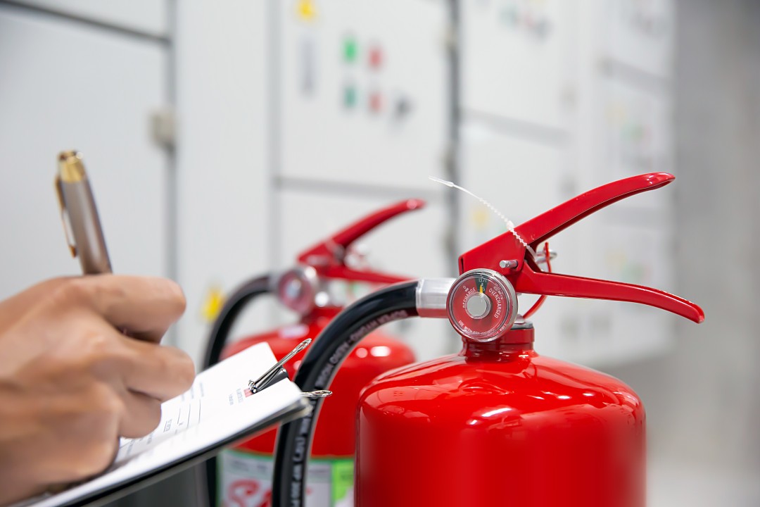 Fire risk assessment being carried out and documented on site
