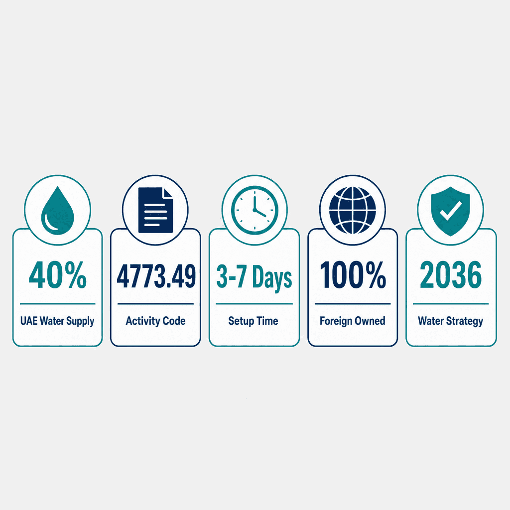 Infographic: How to Get a Water Desalination Equipment Trading License in Dubai
