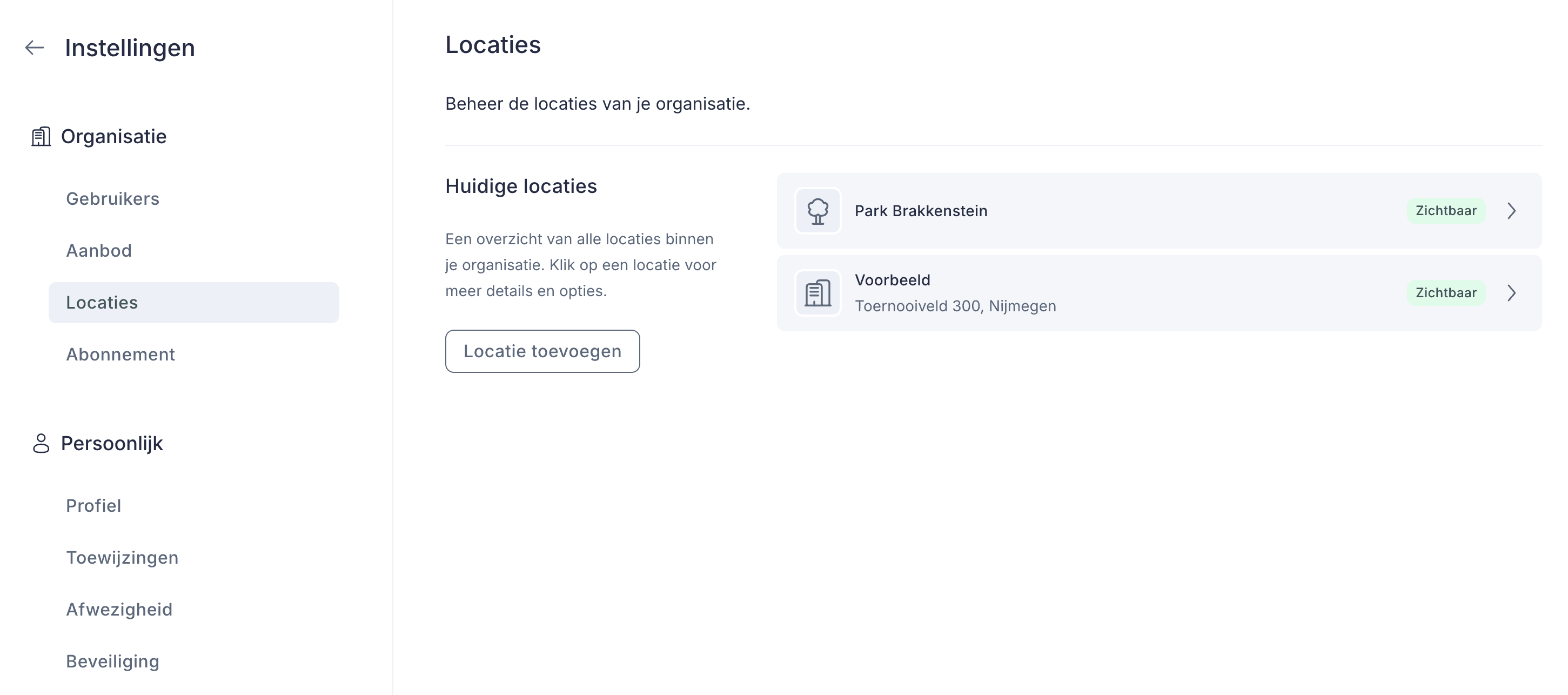 Screenshot Beter Verwijs omgeving 