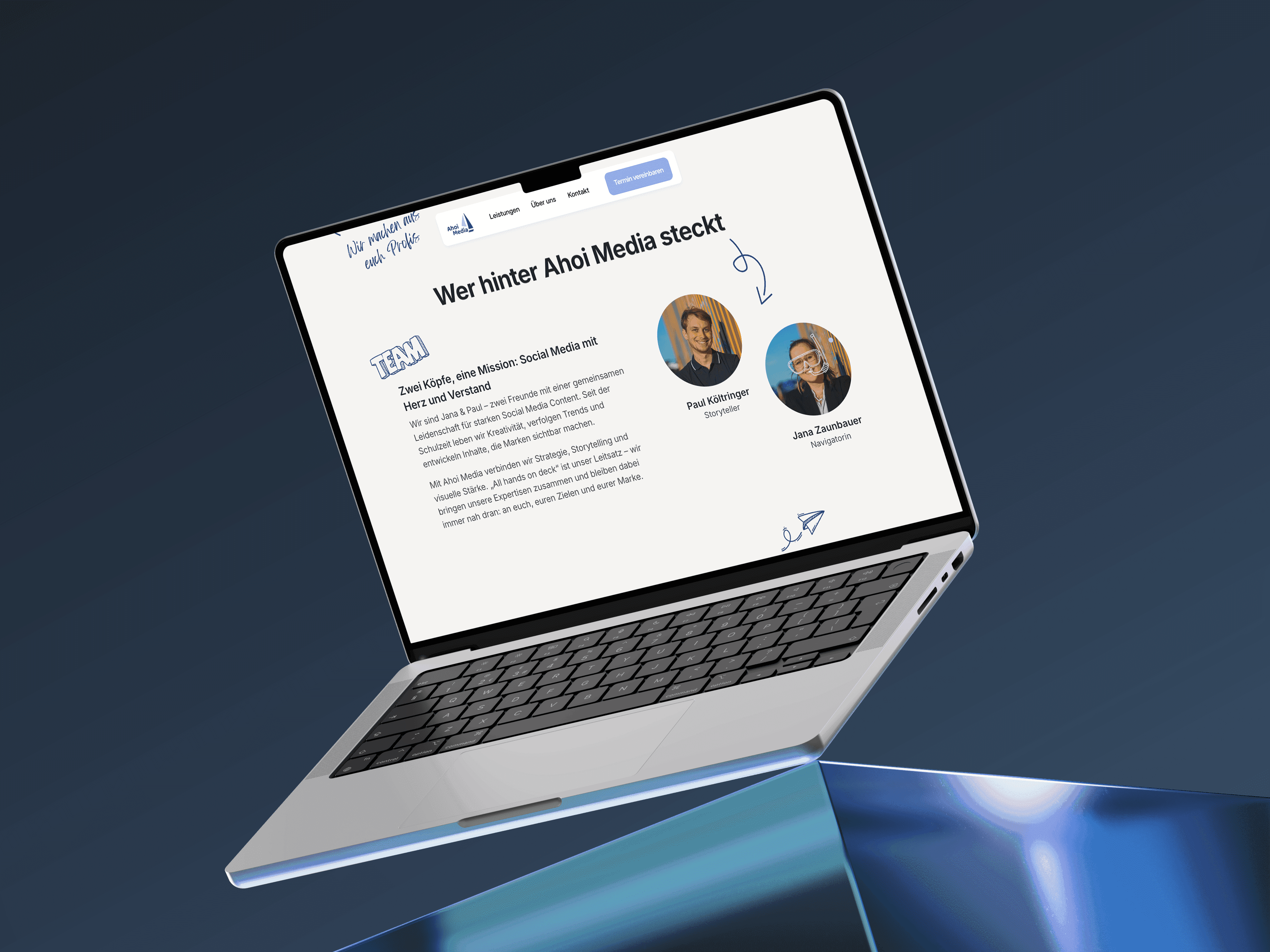 Ahoi Media Team Mockup