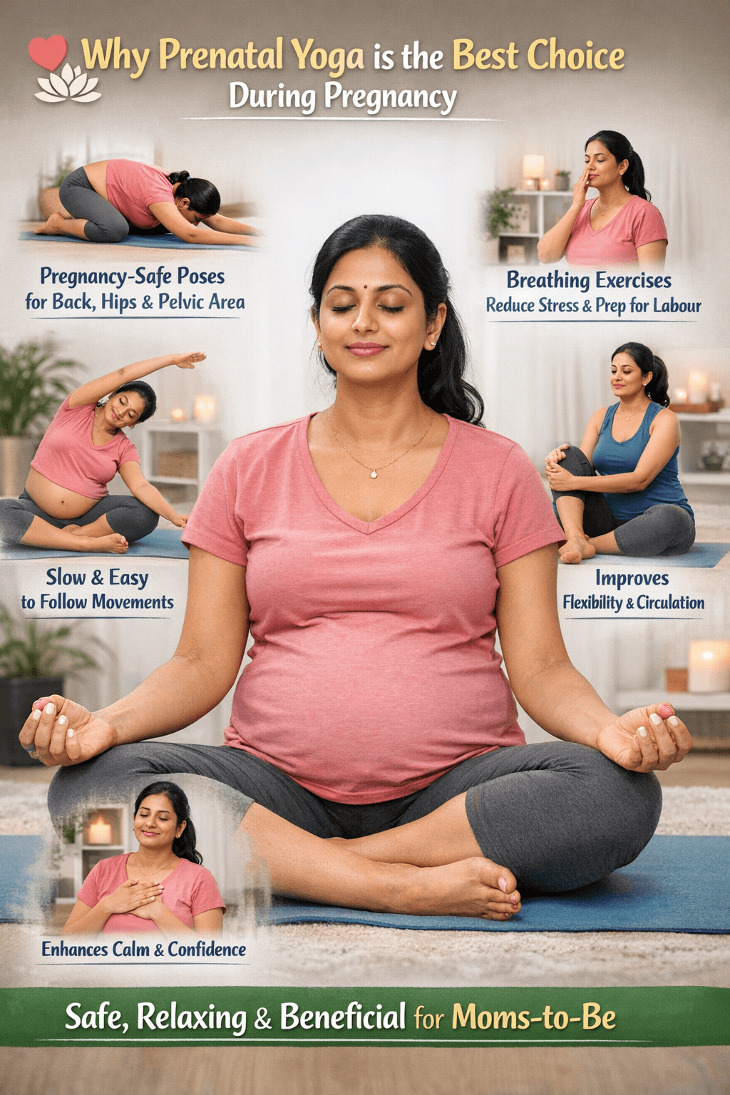 best online pregnancy yoga classes for Indian moms at home