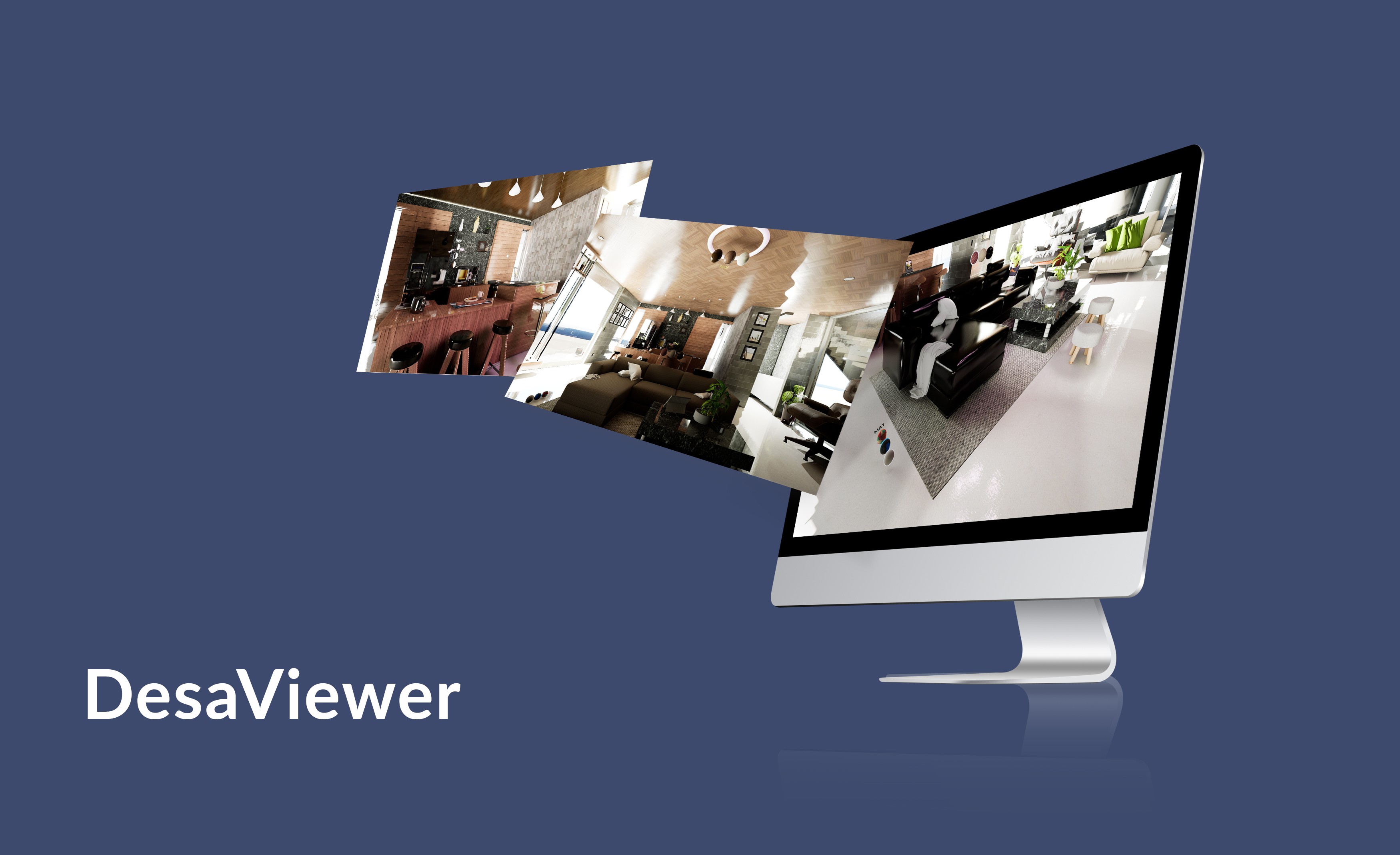 A man stands while two people sit at a table in an office setting, smiling and engaged in conversation. The mood is friendly and collaborative.