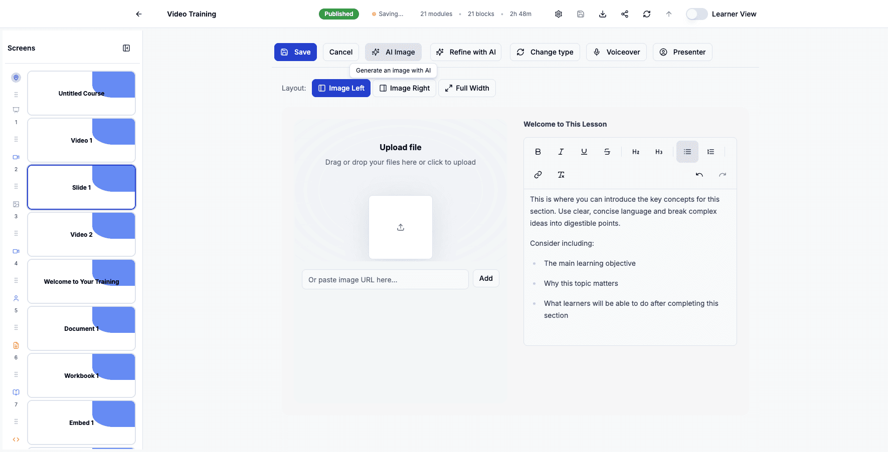 Click AI Image to generate a custom illustration using artificial intelligence.