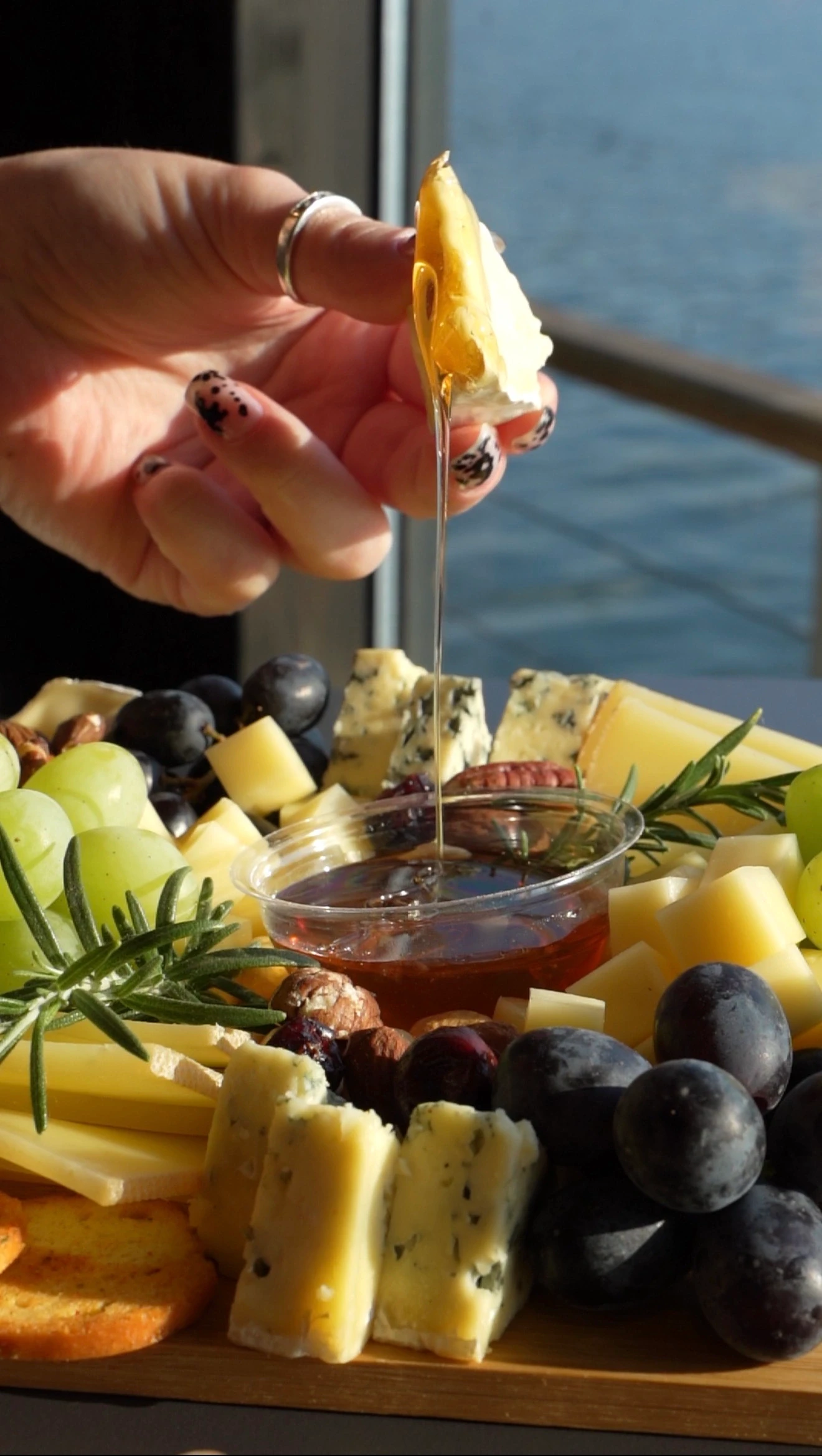 A plate of fresh, vibrant summer fruit.