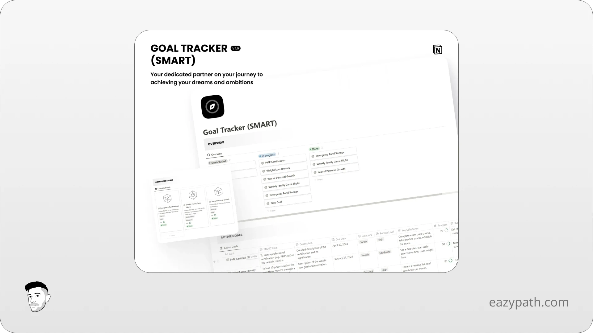 Notion Goal Tracker (SMART)