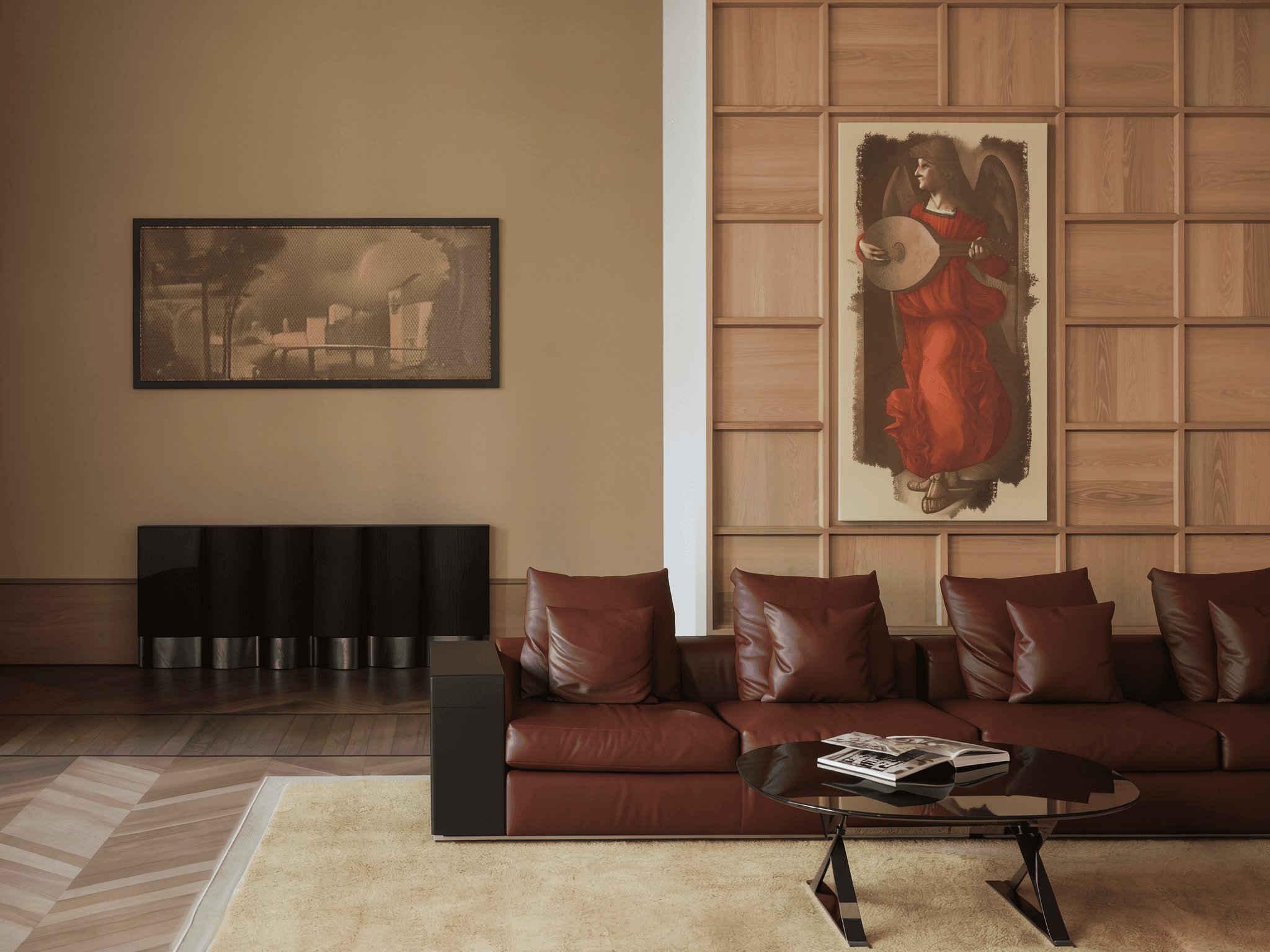 Modern wood room – AI Generated
