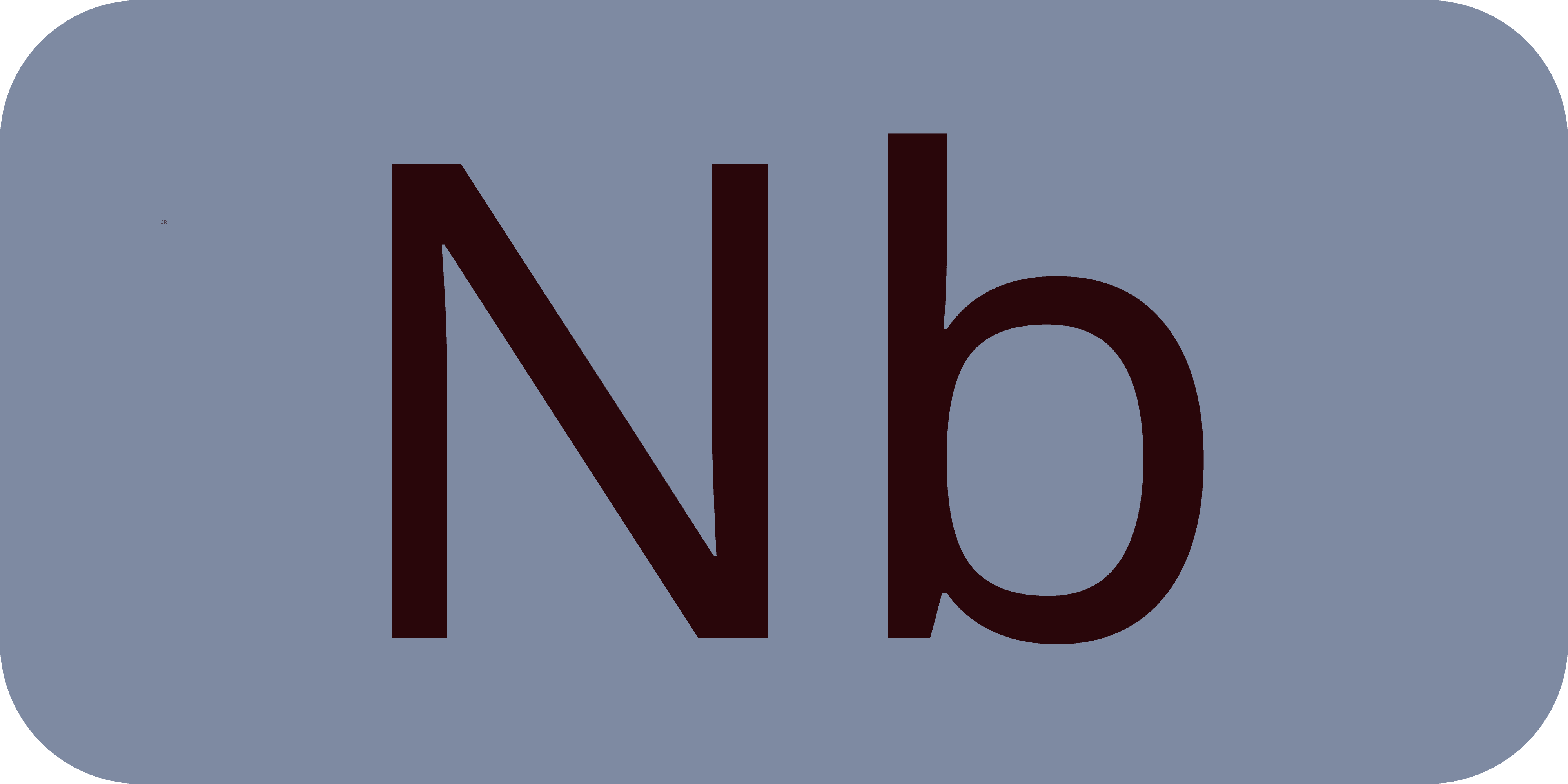 Niobium symbol