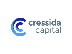 Logo of Cressida Capital.
