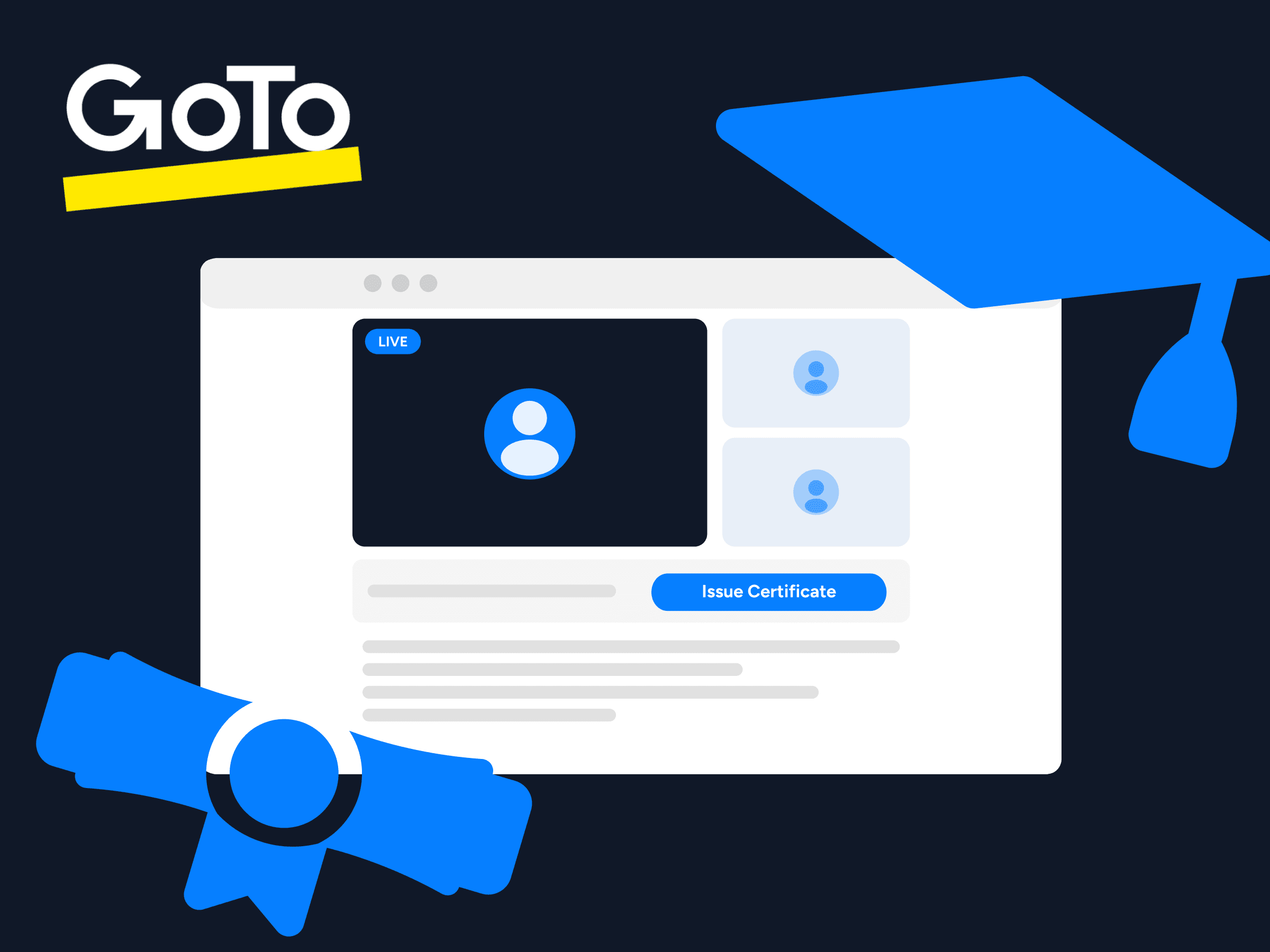 GoTo webinar certificates