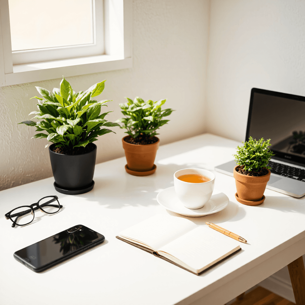 product photography of Home Office Setup