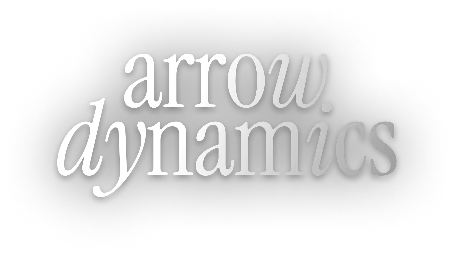 arrow dynamics typographic logo