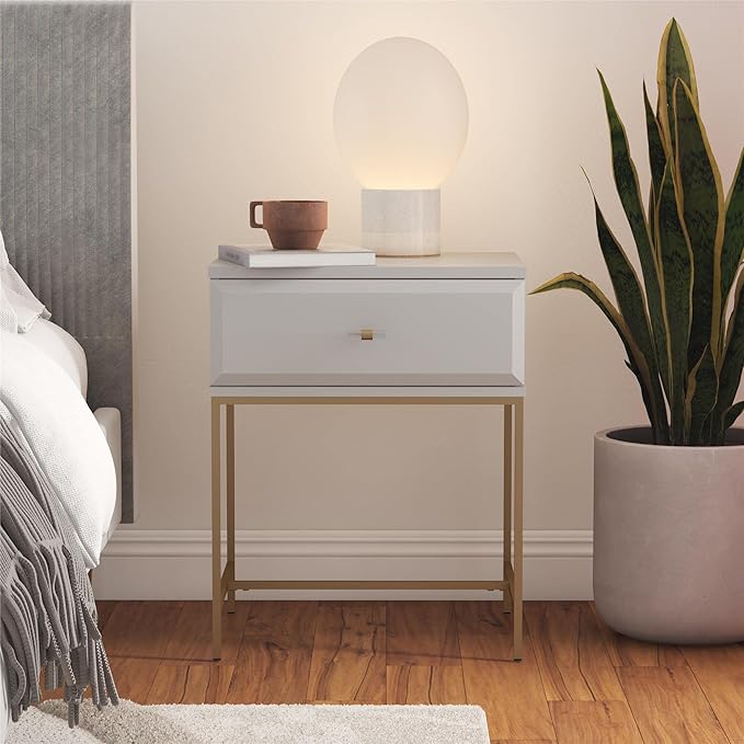 Elegant effie nightstand with ample storage space and a timeless design.