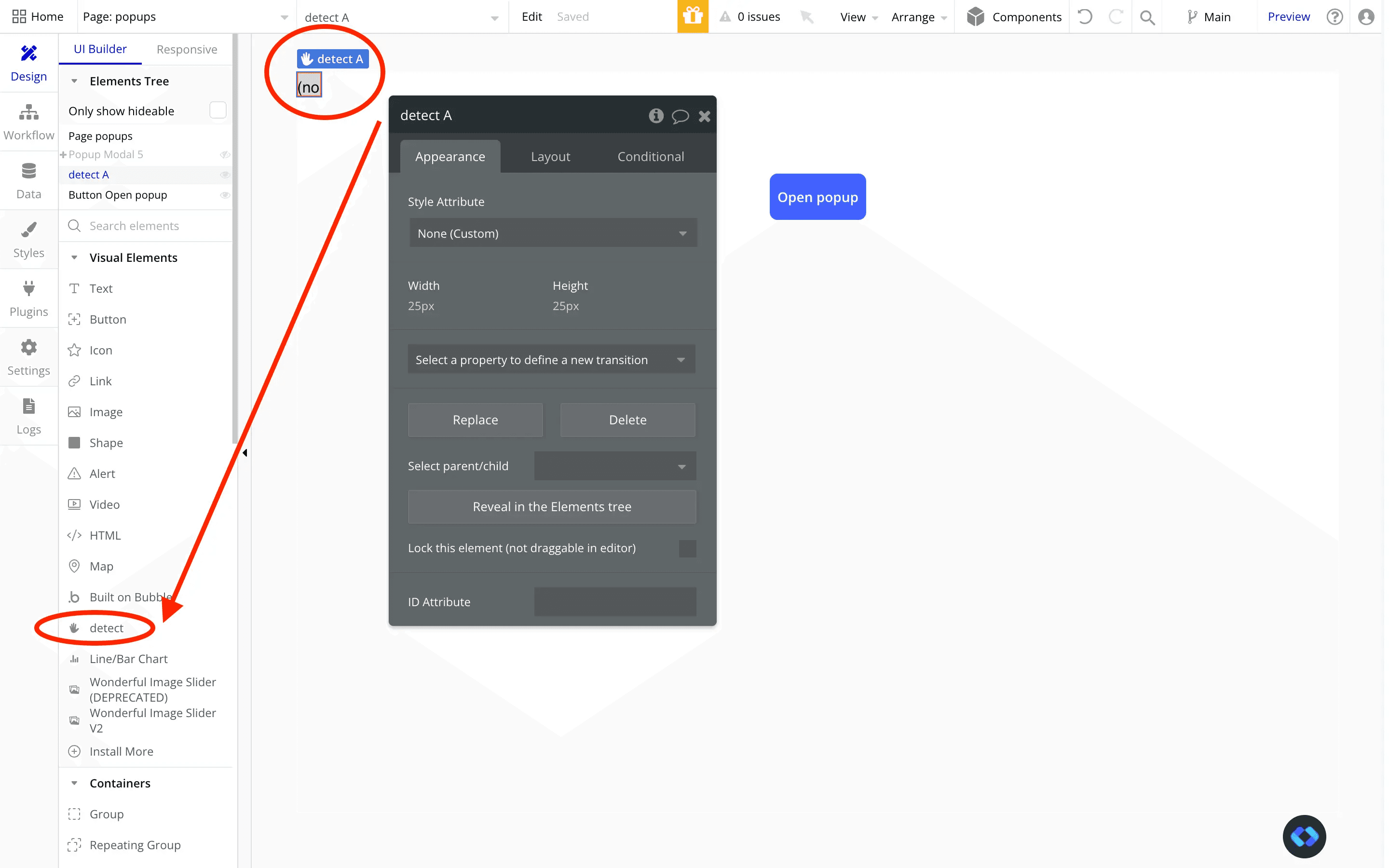 detecting user leaving page in bubble.io