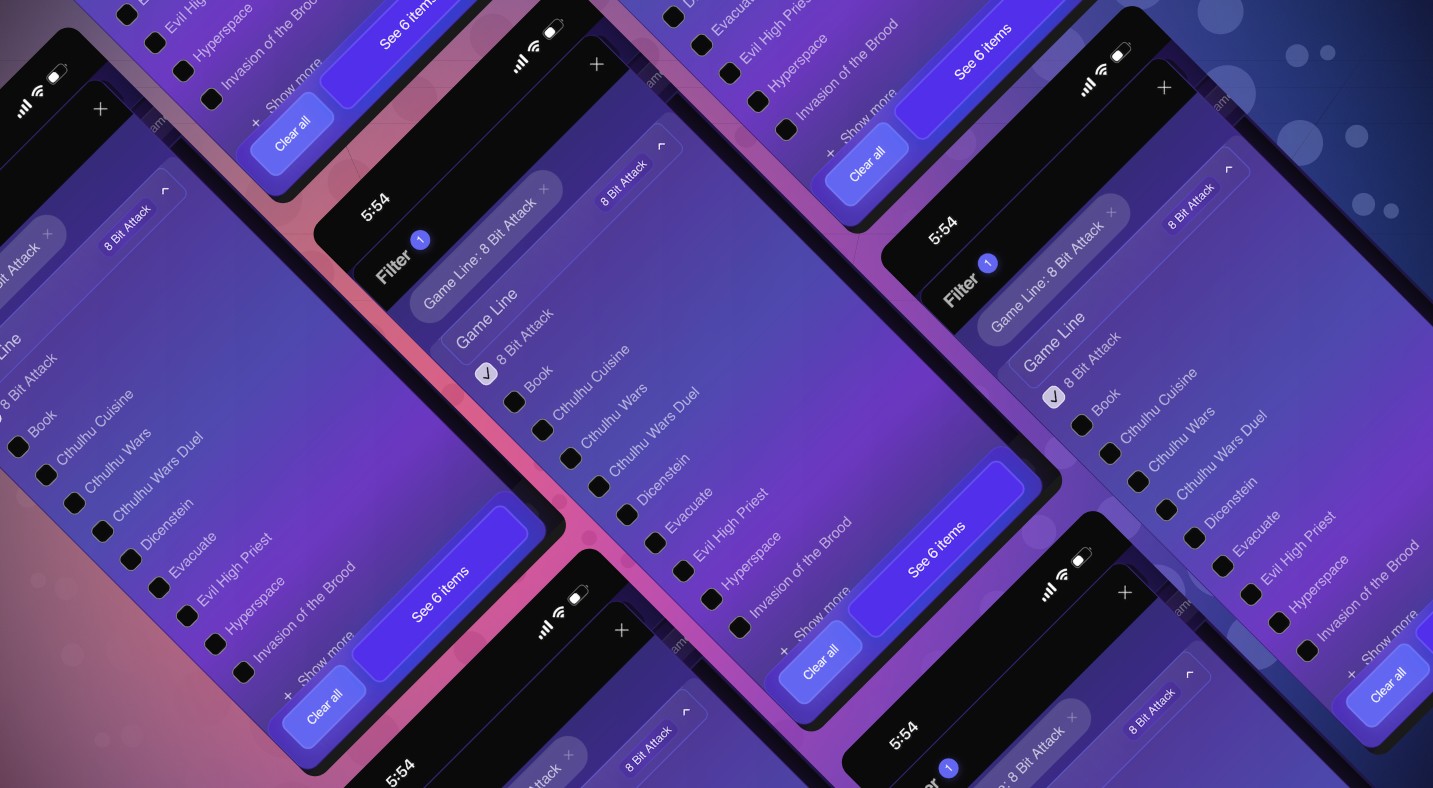 Liquid Glass Dynamic Filter