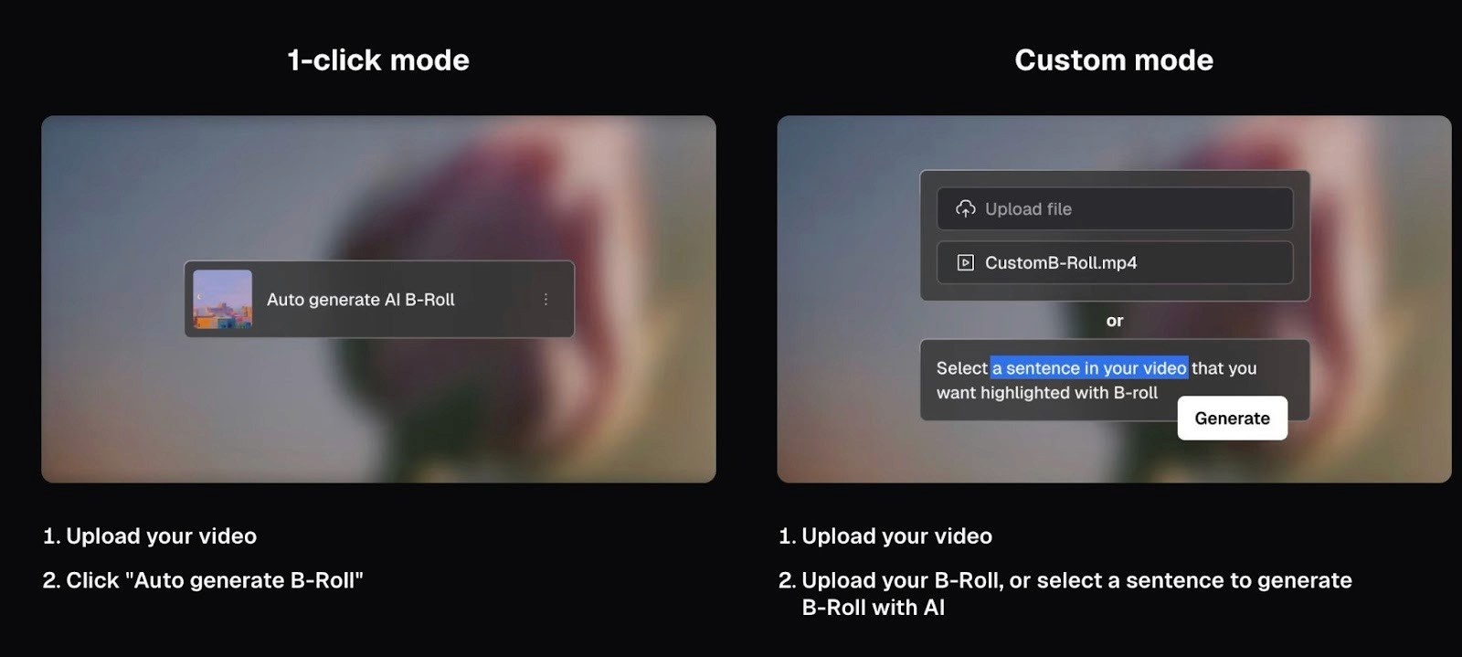 Opus Clip B-roll generator