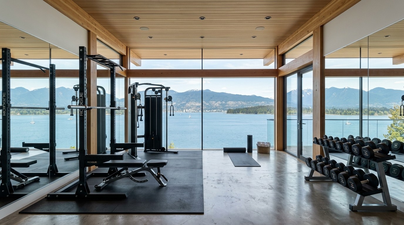 Calgary skyline representing Custom Home Gym Builds Canada, delivering custom home gym design and builds for Calgary homeowners.