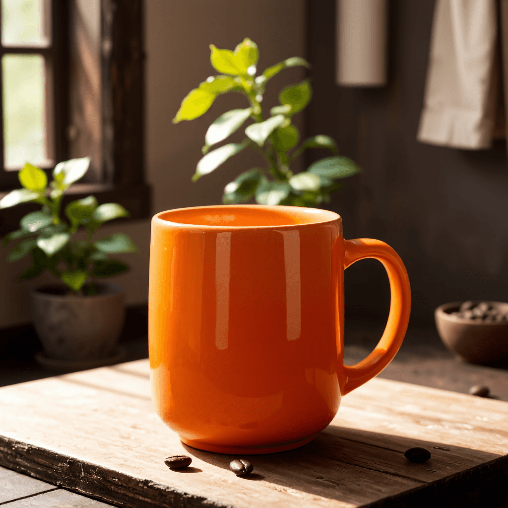 product photography of a ceramic mug