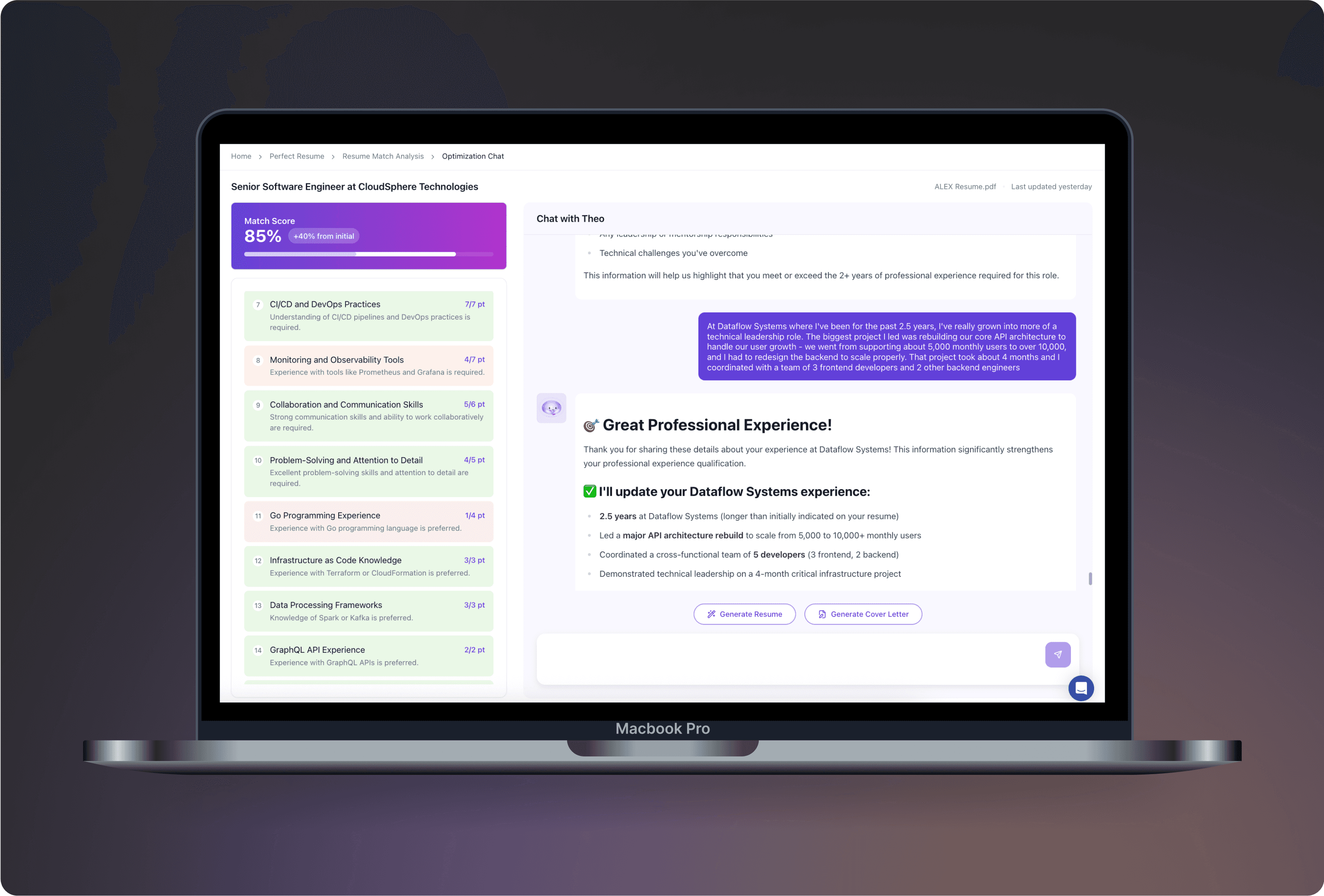 Resume tool case study cover image