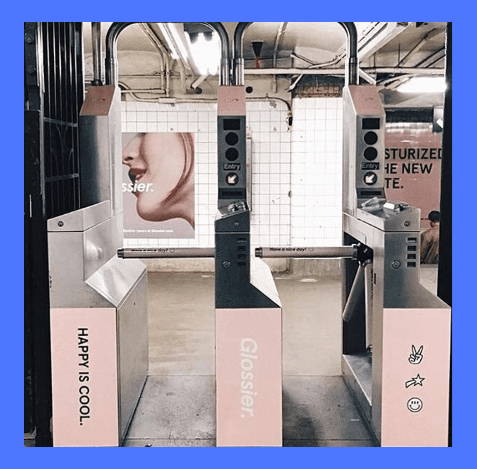Glossier Subway Takeover