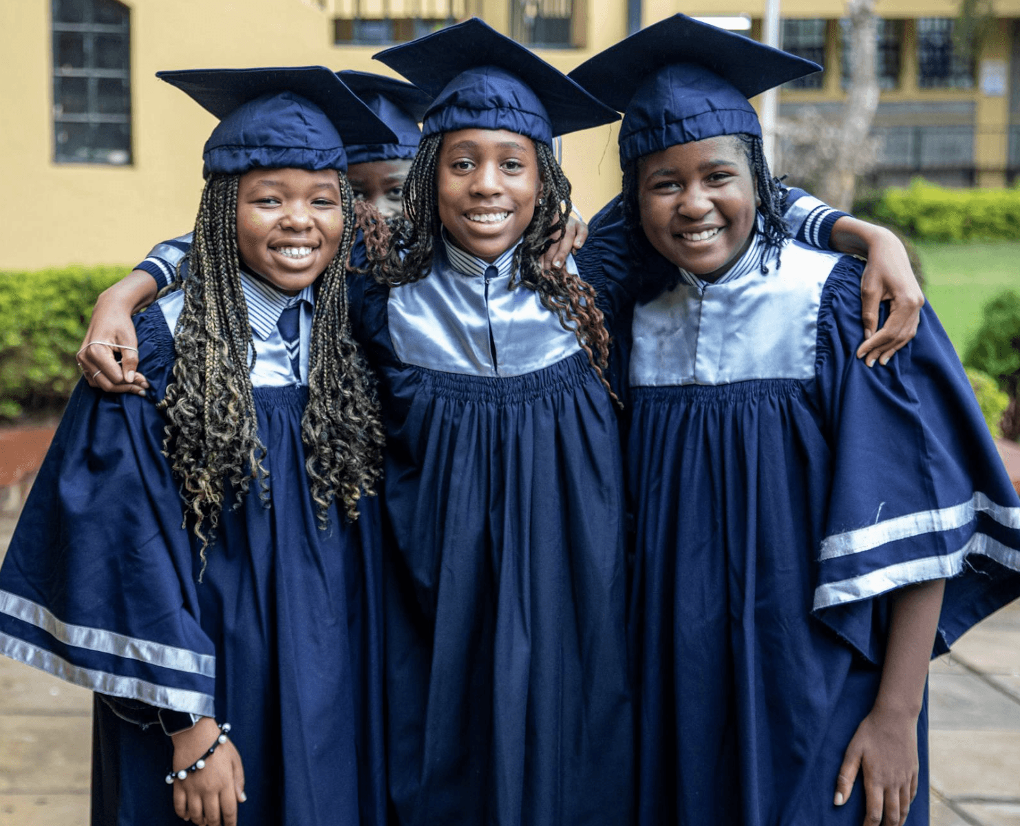 Two men greeting with hand