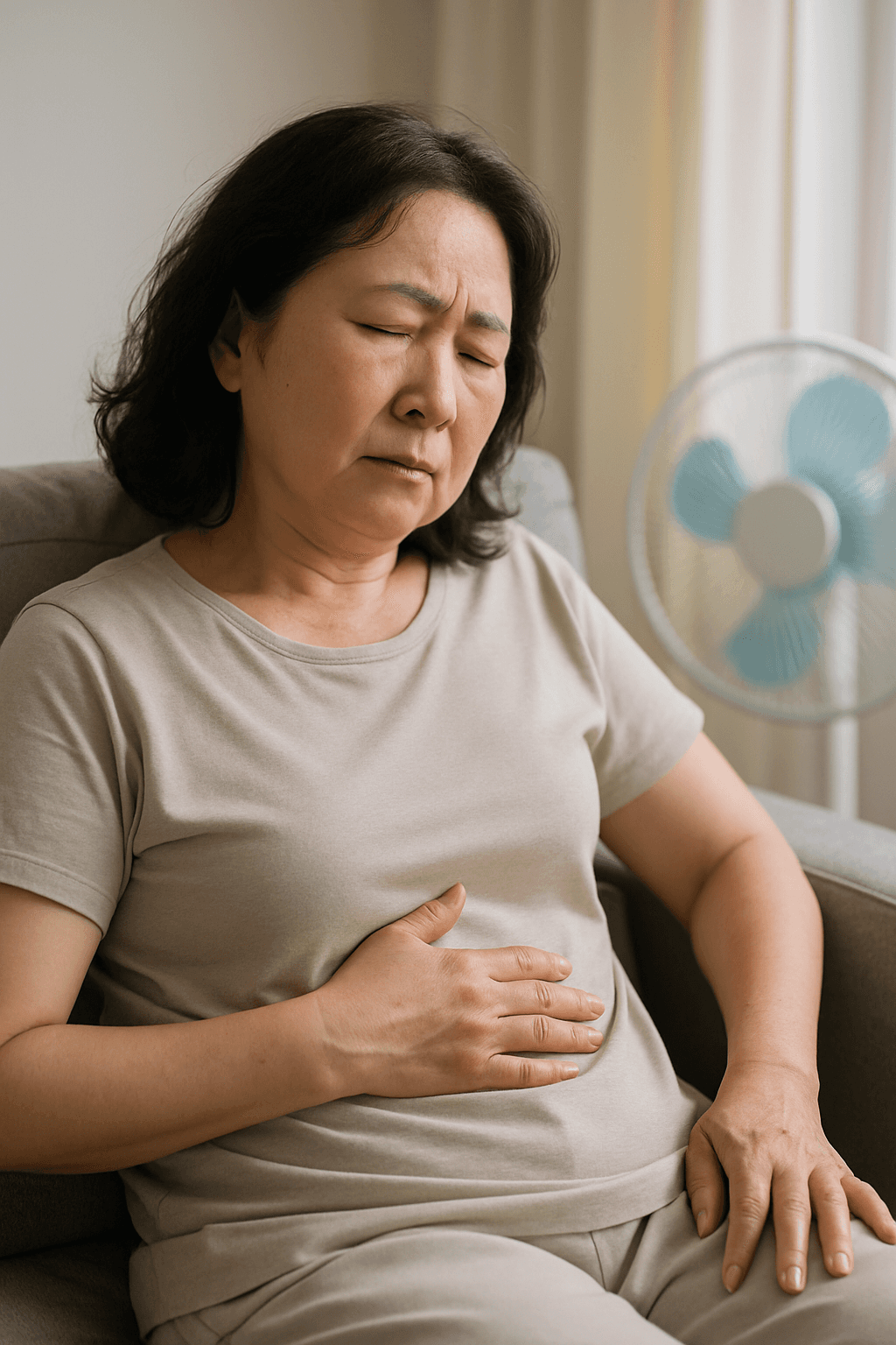 명치 막힘과 복부팽만으로 고생했던 60세 여성의 위장 회복기