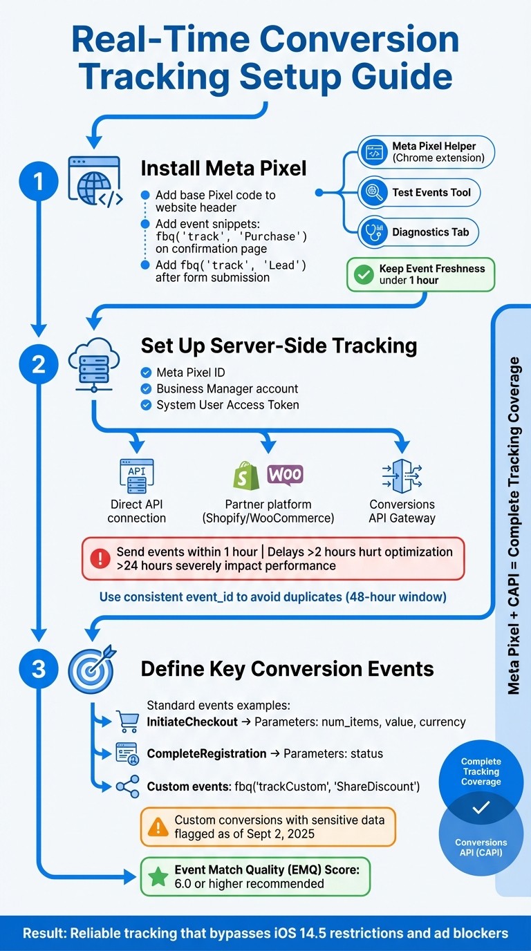 Meta Ads Real-Time Conversion Tracking Setup Process