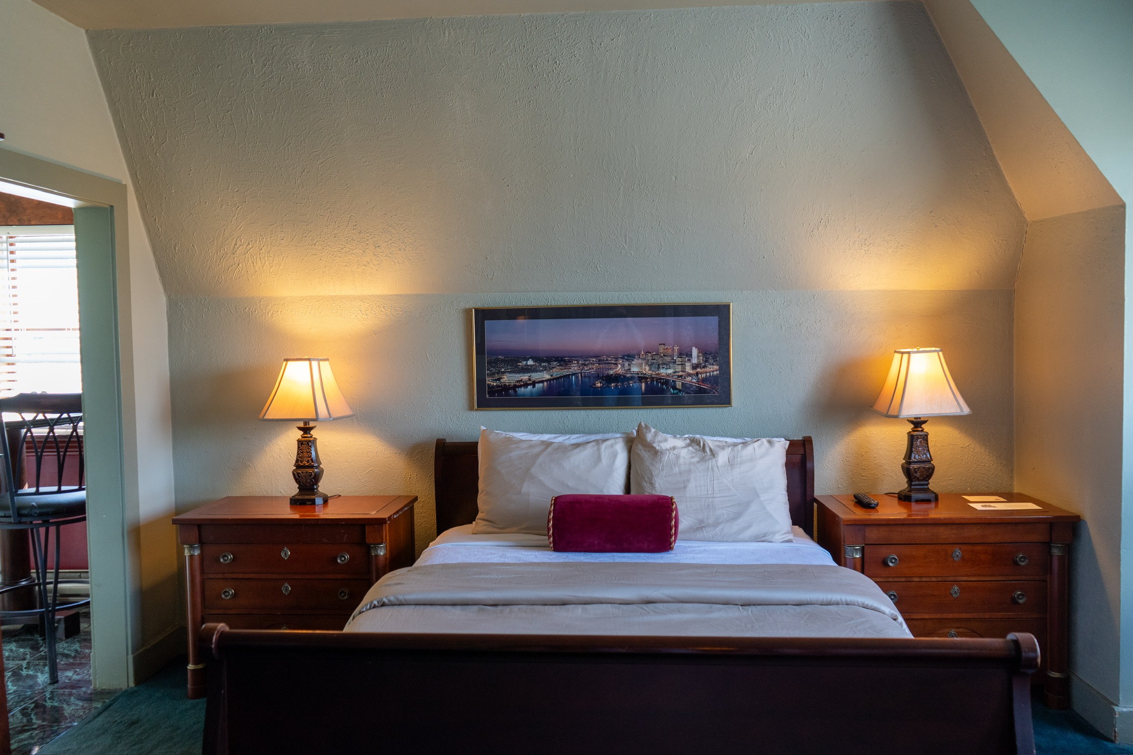 Bed and Breakfast room with window and bed