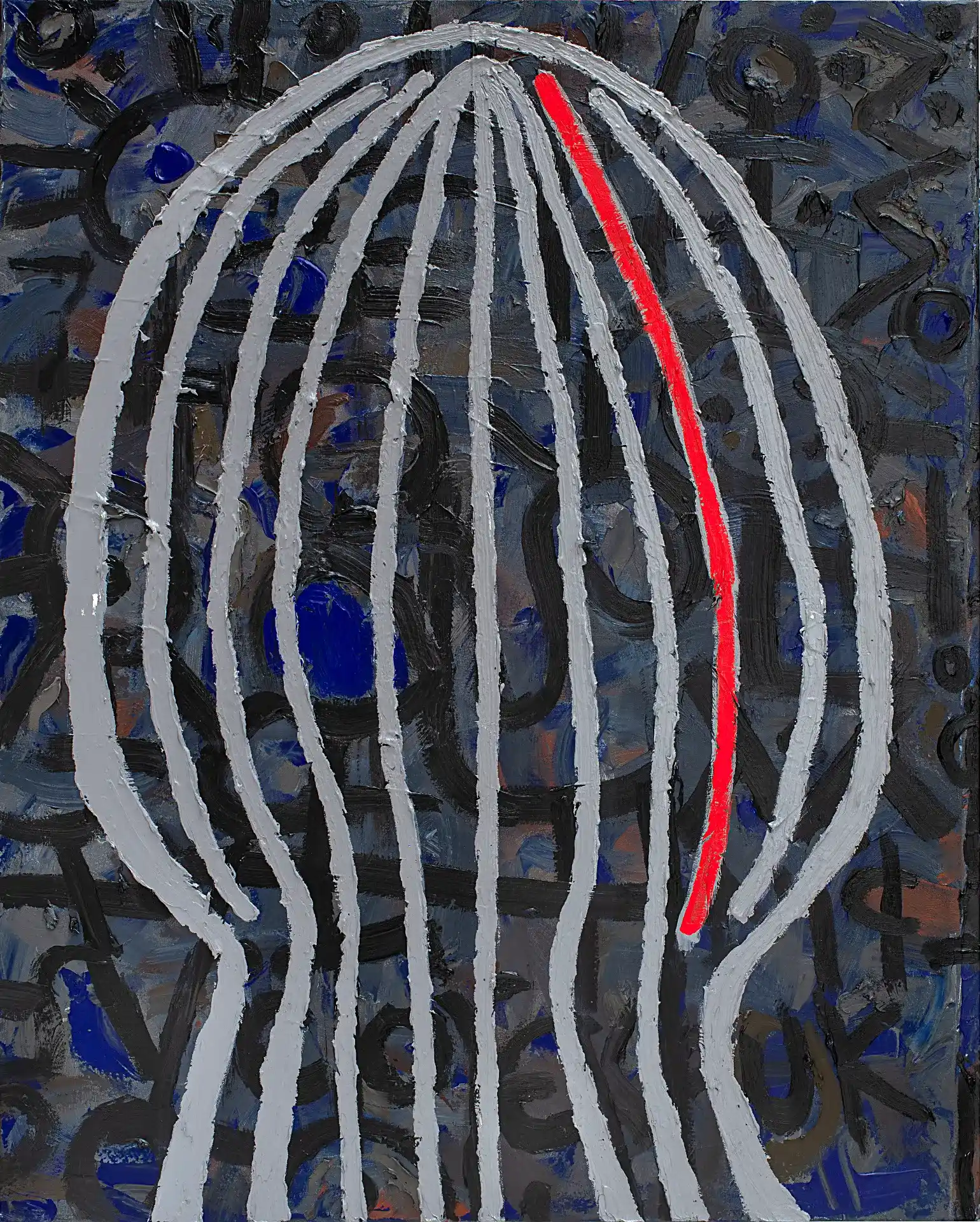 Royals and Goddesses series no.4, c.2019 Acrylic on canvas. Size: 60x45 inches