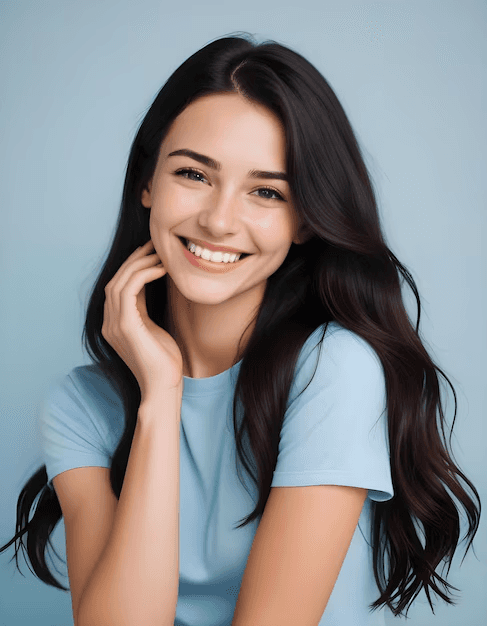 Girl with a bright white smile