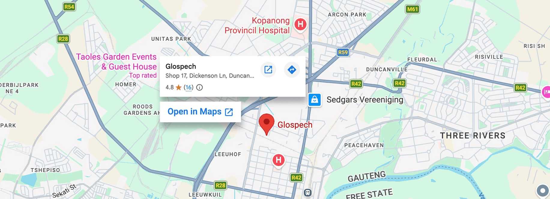 View Glospech's location on Google Maps
