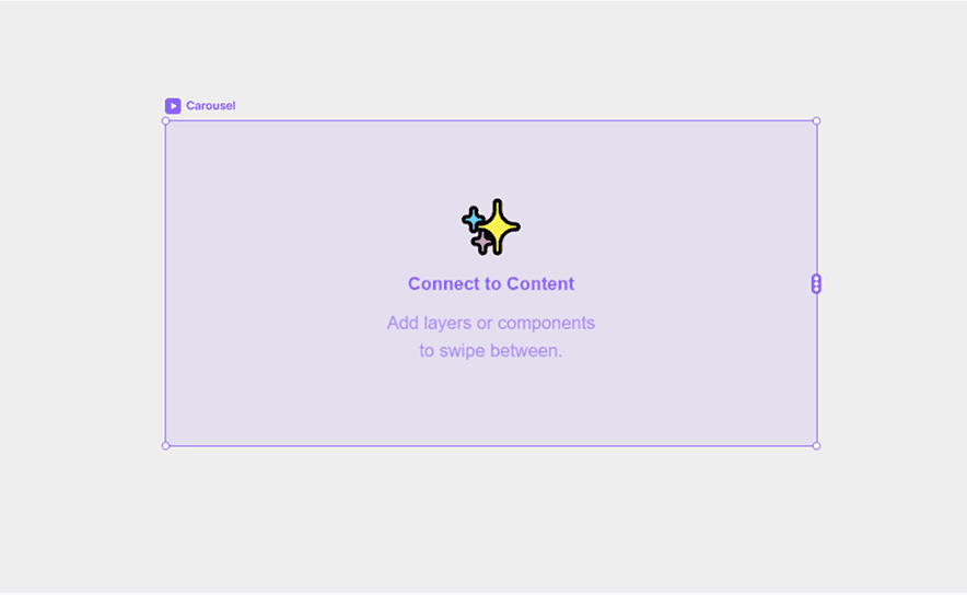 Carrousel Framer vide après insertion en attente de contenu