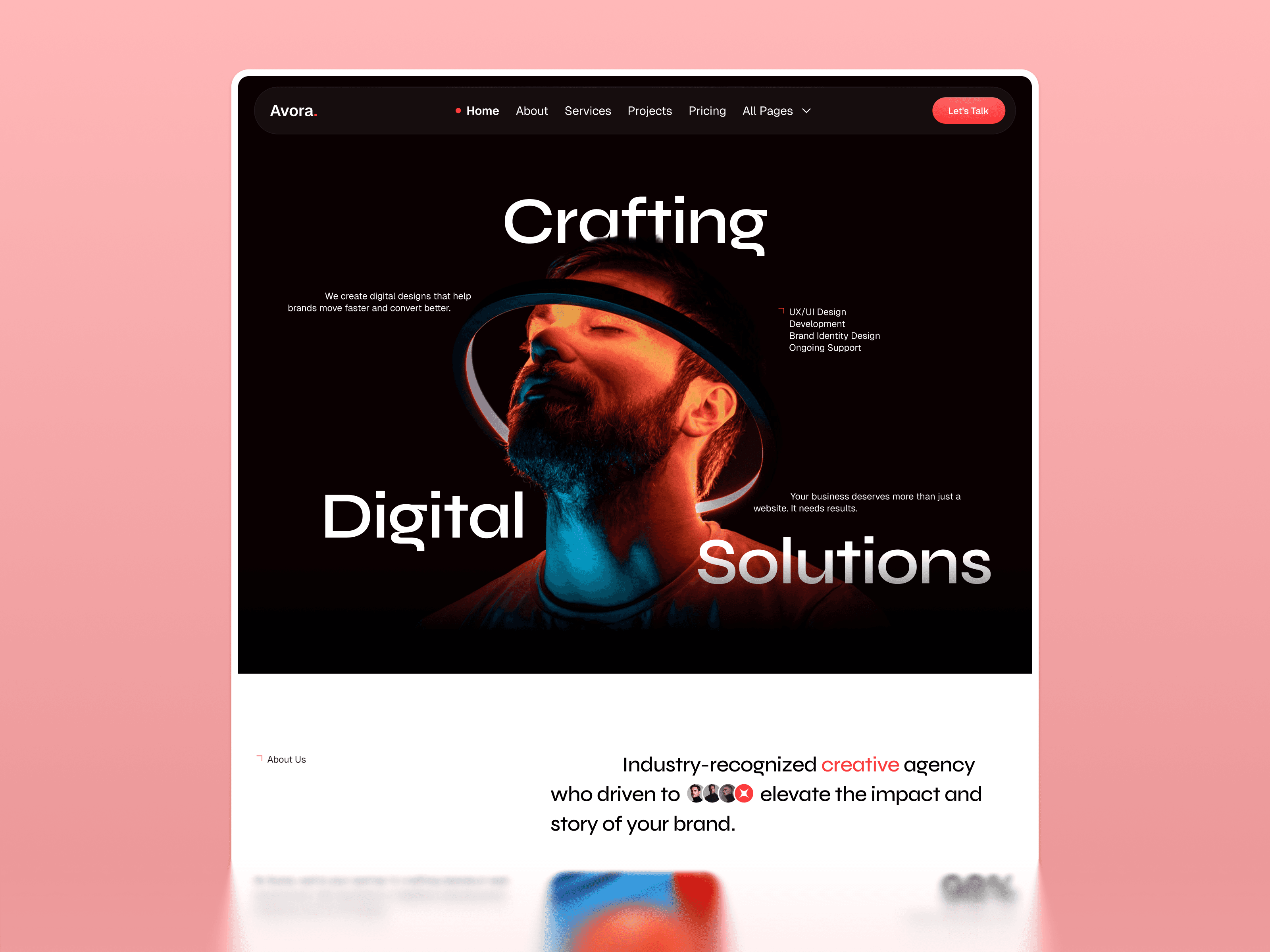 framer creative agency template
