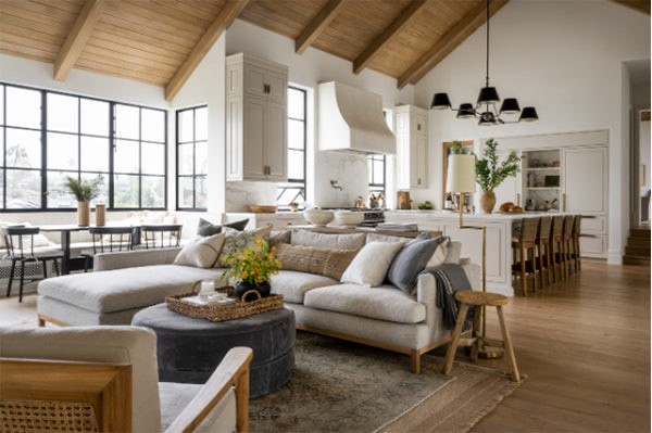 open concept living room