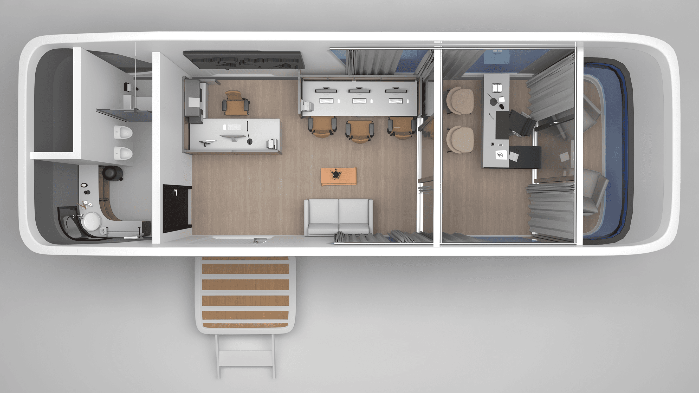 Modern apple cabin