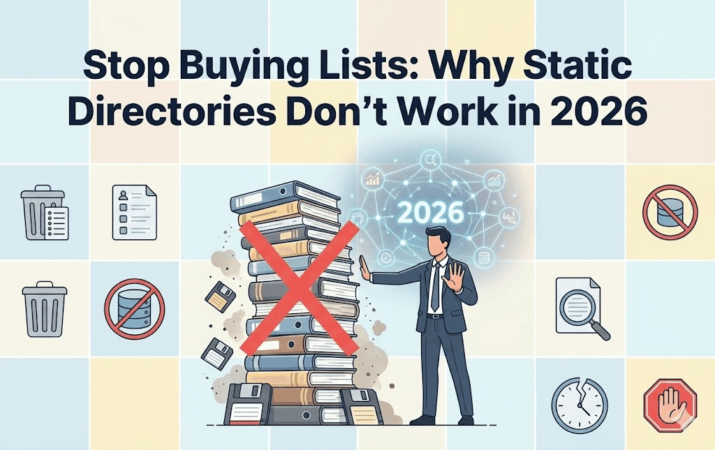 Stop Buying Lists: Why Static Directories Don't Work in 2026
