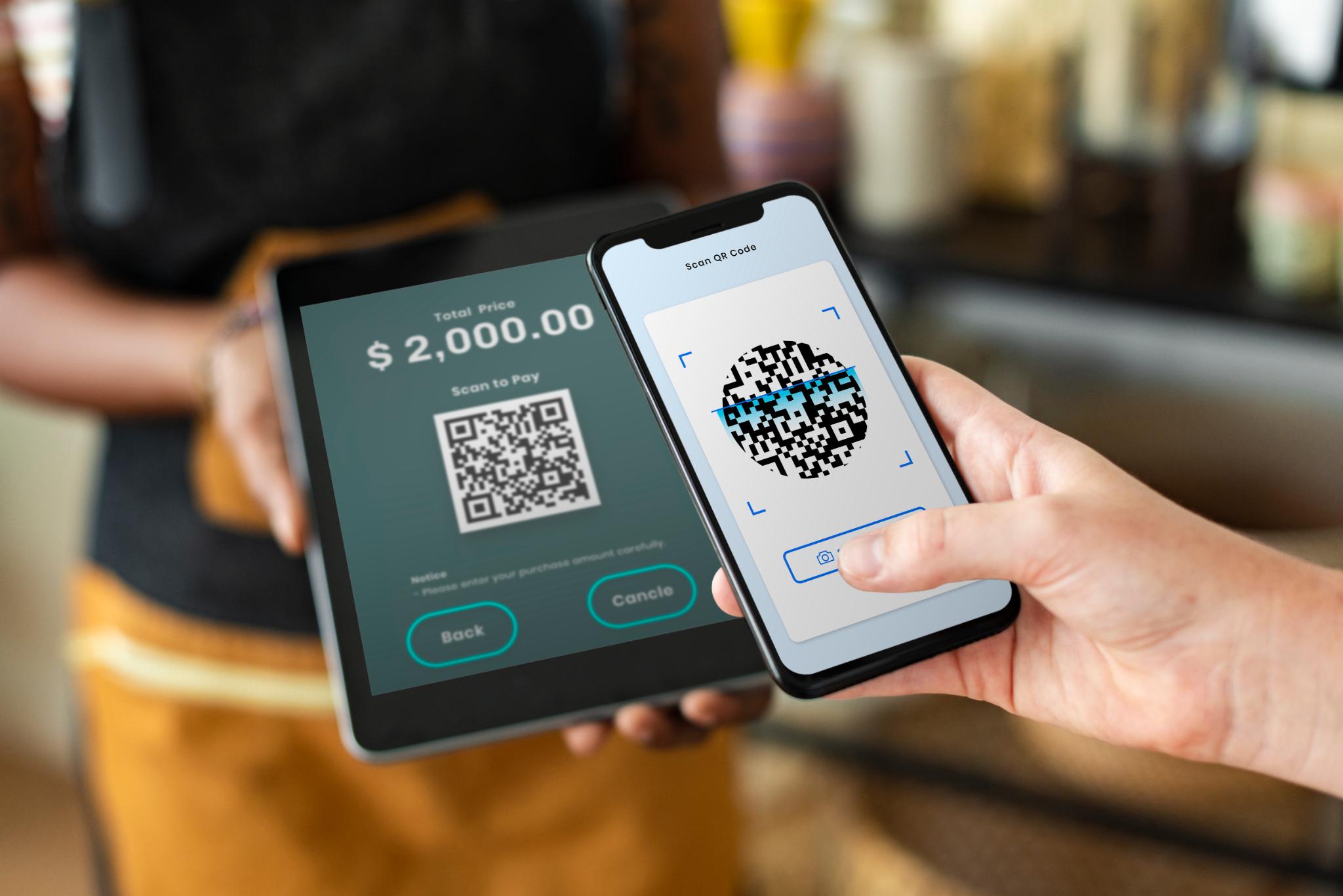 QR codes digital payments