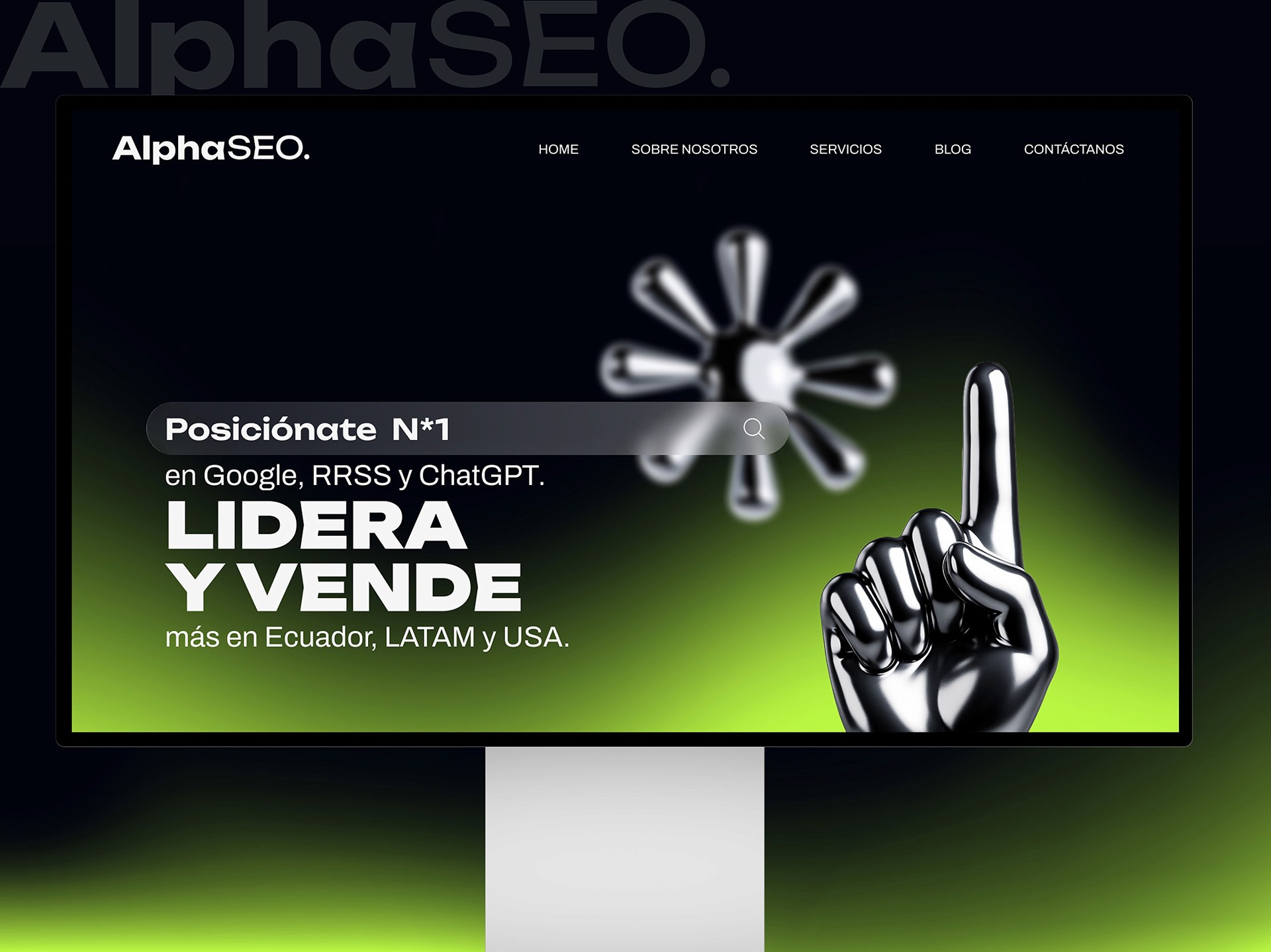 Alpha SEO Web Mockup