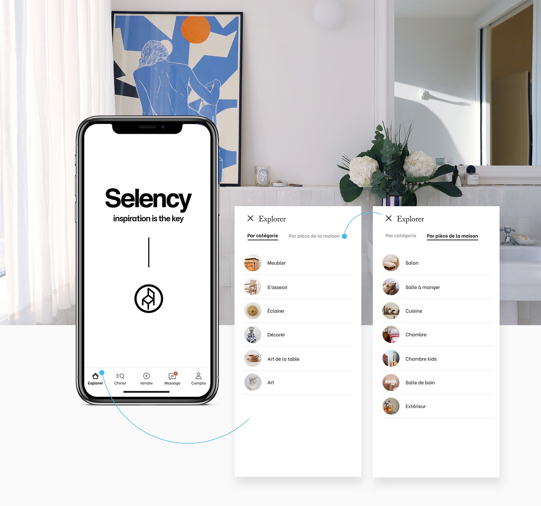 UX UI design, exploration d'une expérience immersive pour une marque de déco