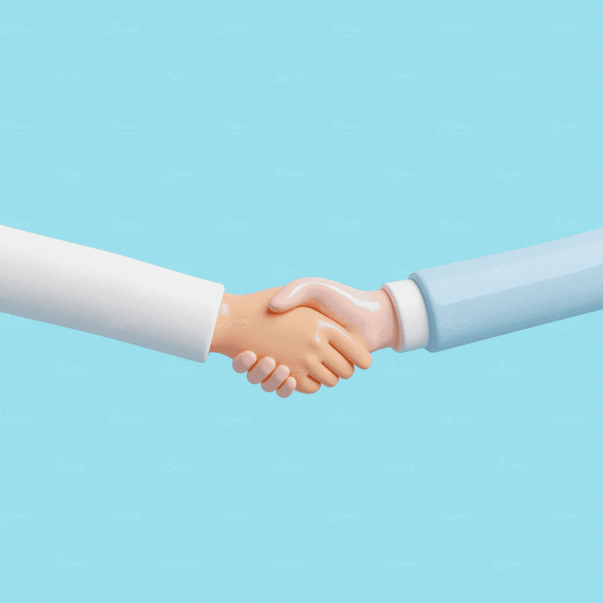 two people shaking hands over a piece of paper