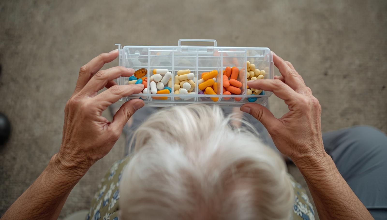 woman holding a phone and man looking at the phone. both are smiling