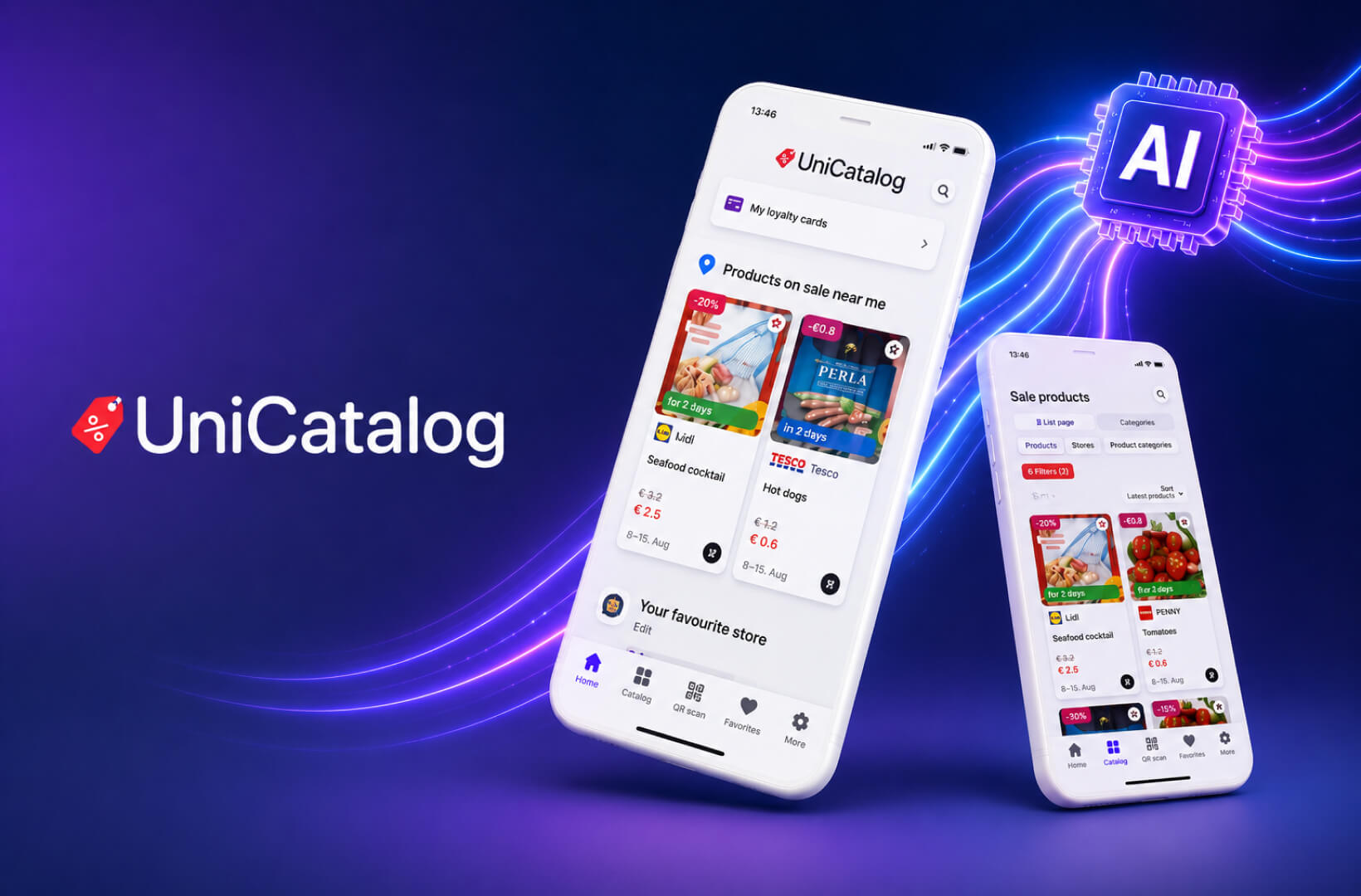 AI solutions in Unicatalog mobile app